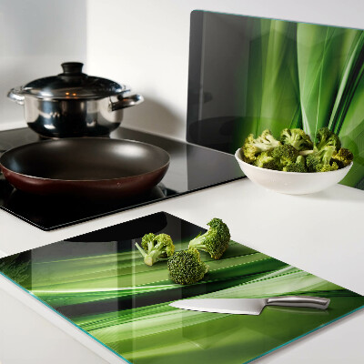 Tabla de cocina Ondas abstractas verdes