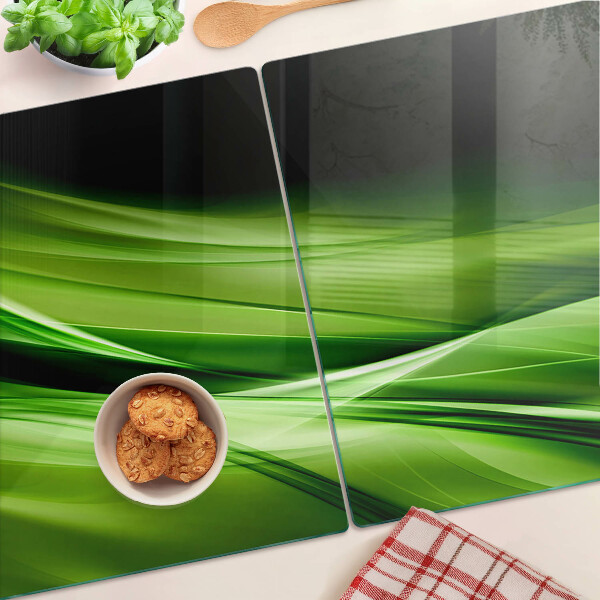 Tabla de cocina Ondas abstractas verdes