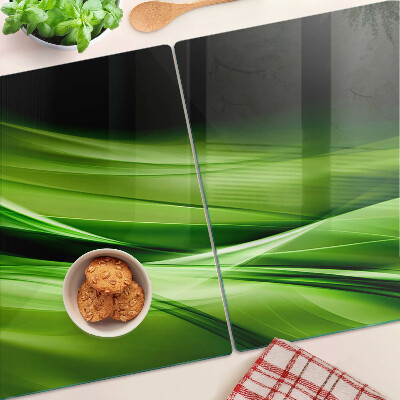 Tabla de cocina Ondas abstractas verdes