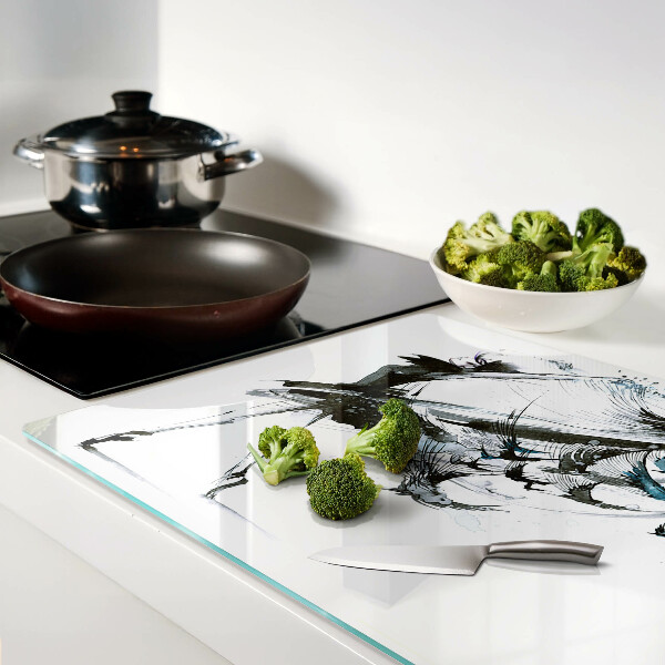 Tabla de cortar de cristal Danza alada