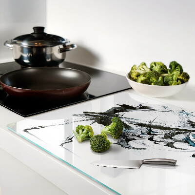 Tabla de cortar de cristal Danza alada