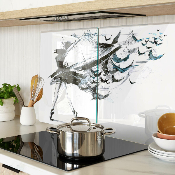 Deska kuchenna szklana Skrzydlaty taniec
