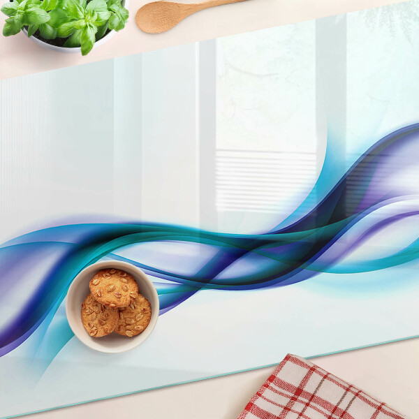 Tabla de cortar Ondas en tonos azules y turquesas