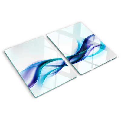 Tabla de cortar Ondas en tonos azules y turquesas