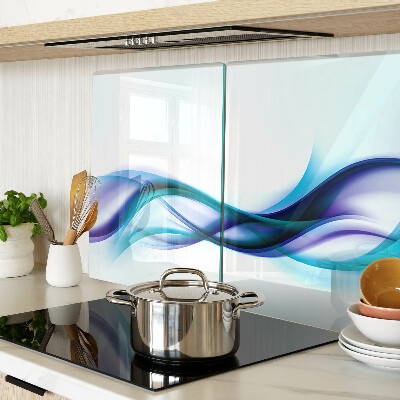Szklana deska kuchenna Fale w odcieniach niebieskiego i turkusu
