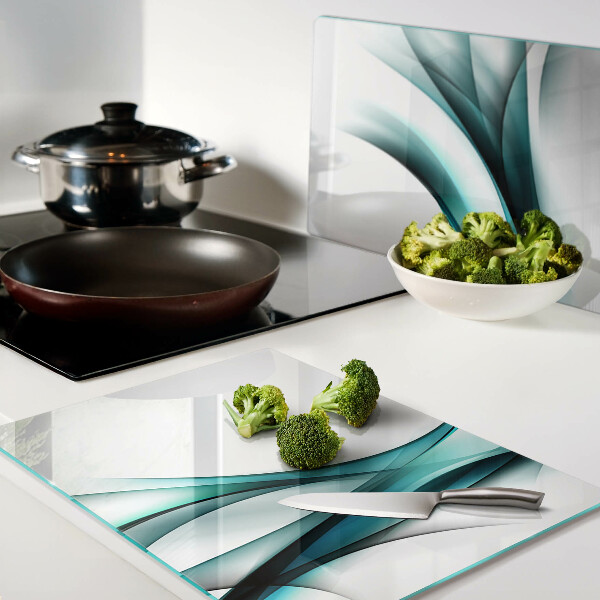 Tabla de cocina Ondas en tonos azules