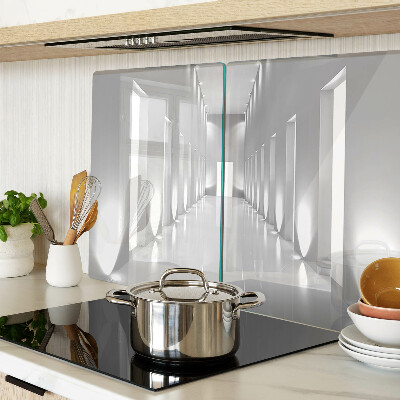 Szklana deska kuchenna Abstrakcyjny labirynt świetlny