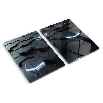Deska kuchenna szklana Hexagonalny wzór z efektem 3D