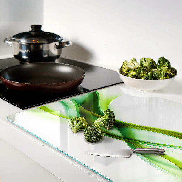 Tabla de cortar Ondas en tonos verdes