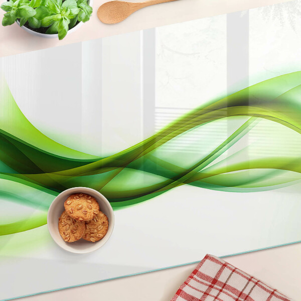 Tabla de cortar Ondas en tonos verdes