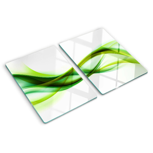Tabla de cortar Ondas en tonos verdes