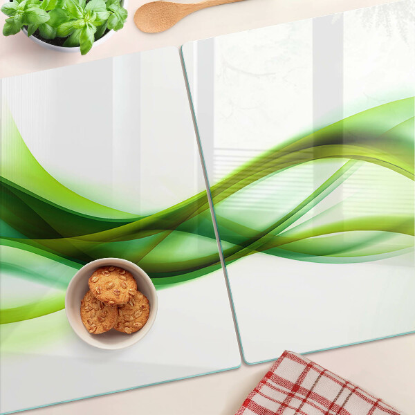 Tabla de cortar Ondas en tonos verdes