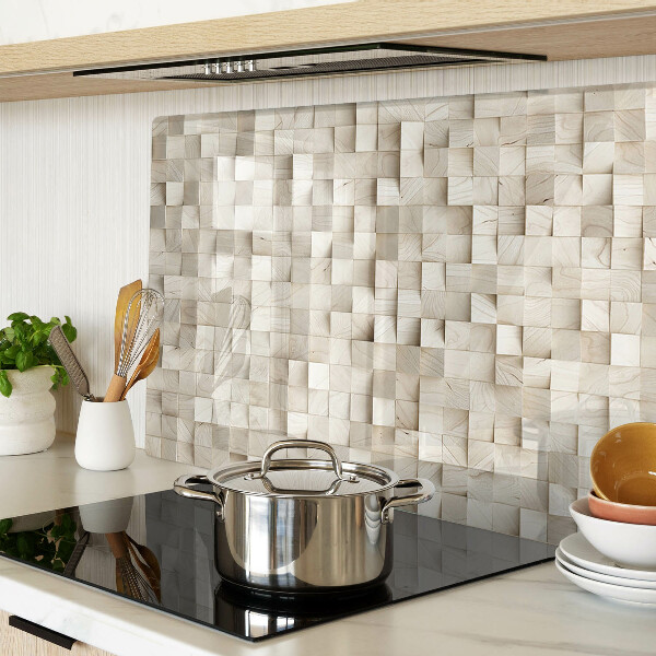 Tabla de cocina Motivo de mosaico en tonos neutros