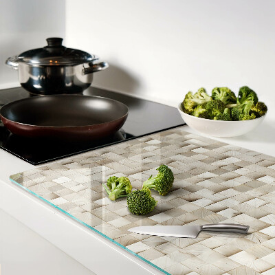 Tabla de cocina Motivo de mosaico en tonos neutros