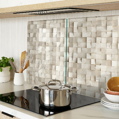 Tabla de cocina Motivo de mosaico en tonos neutros