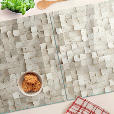 Tabla de cocina Motivo de mosaico en tonos neutros