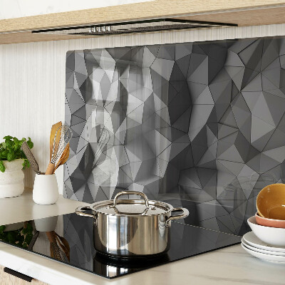 Tabla de cortar de cristal Patrón geométrico abstracto en tonos de gris