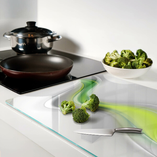 Tabla de cortar Ondas en tonos verdes