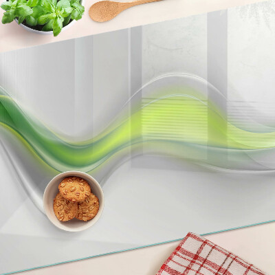 Tabla de cortar Ondas en tonos verdes