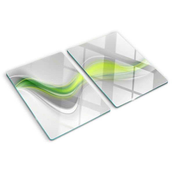 Tabla de cortar Ondas en tonos verdes