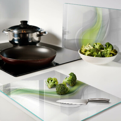 Tabla de cortar Ondas en tonos verdes