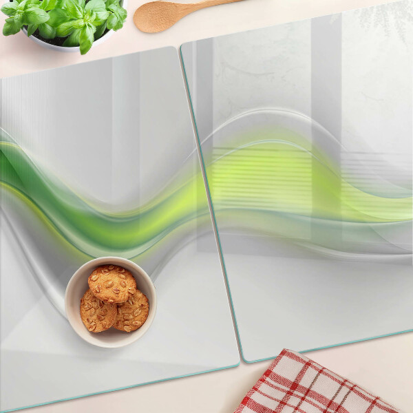 Tabla de cortar Ondas en tonos verdes