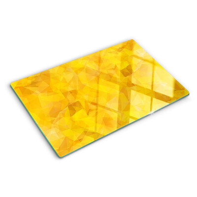 Tabla de cocina Mosaico geométrico amarillo