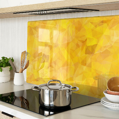 Tabla de cocina Mosaico geométrico amarillo