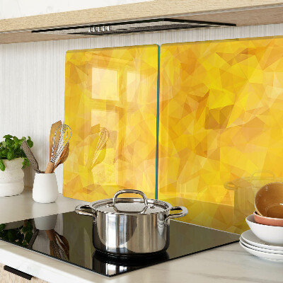 Tabla de cocina Mosaico geométrico amarillo