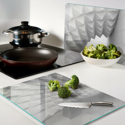 Deska kuchenna szklana Geometryczny wzór 3D