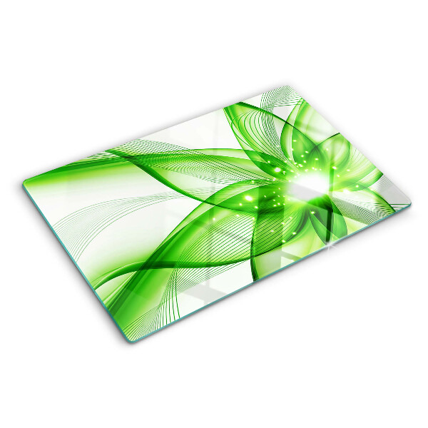 Tabla de cocina Ondas abstractas verdes