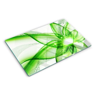 Tabla de cocina Ondas abstractas verdes
