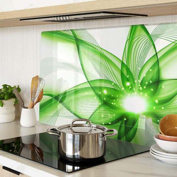 Tabla de cocina Ondas abstractas verdes