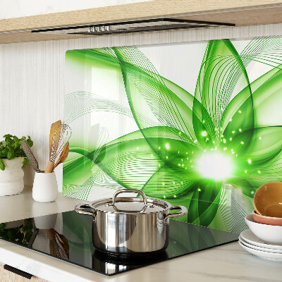 Tabla de cocina Ondas abstractas verdes