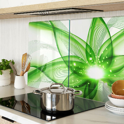Tabla de cocina Ondas abstractas verdes