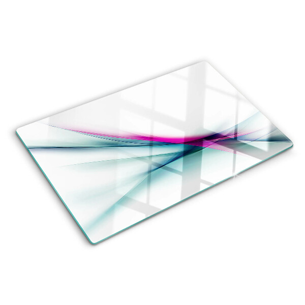 Deska kuchenna szklana Abstrakcyjne fale kolorów