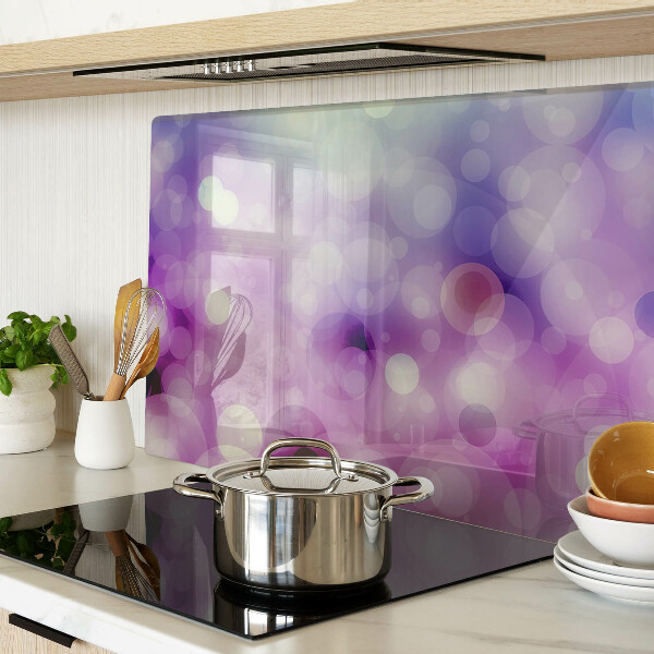 Szklana deska do krojenia Bokeh w odcieniach fioletu i różu