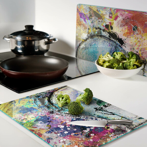 Tabla de cocina Bombilla sobre un fondo de color