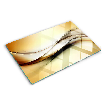 Tabla para cortar Ondas abstractas en tonos beige