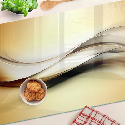 Tabla para cortar Ondas abstractas en tonos beige