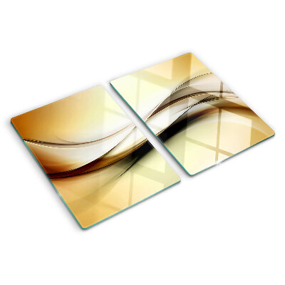 Tabla para cortar Ondas abstractas en tonos beige