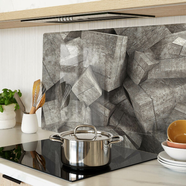 Tabla de cortar de cristal formas geométricas abstractas