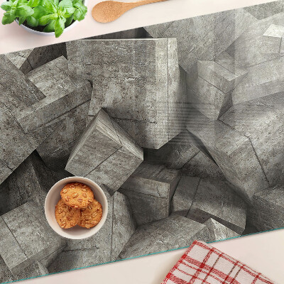 Tabla de cortar de cristal formas geométricas abstractas