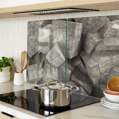 Tabla de cortar de cristal formas geométricas abstractas