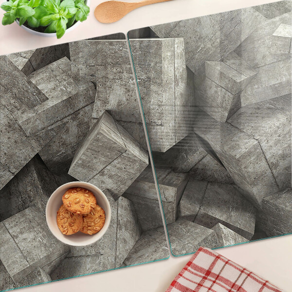 Deska kuchenna szklana Abstrakcyjne geometryczne kształty