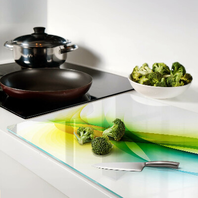 Szklana deska do krojenia Abstrakcyjne fale kolorów