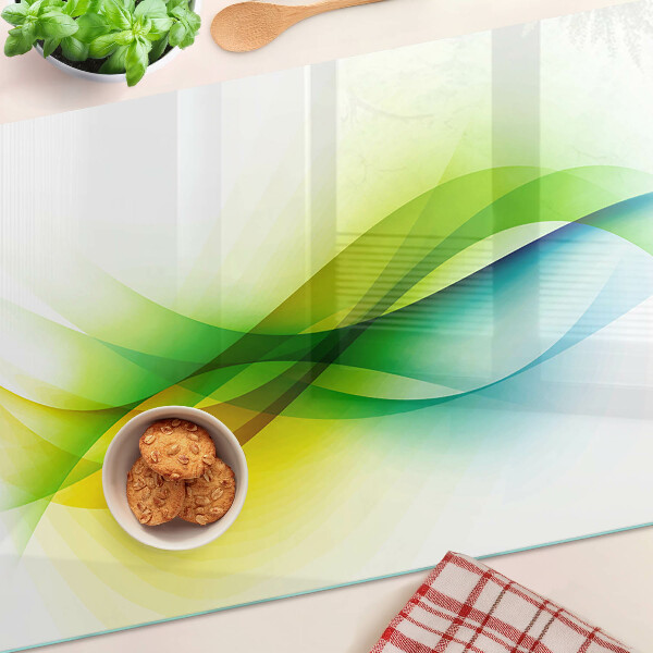 Tabla de cortar Ondas de color abstractas