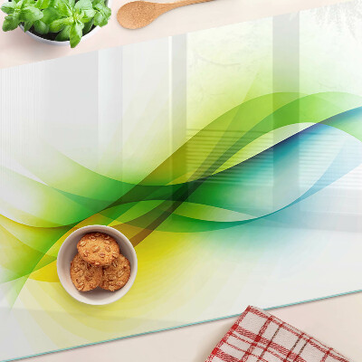 Tabla de cortar Ondas de color abstractas