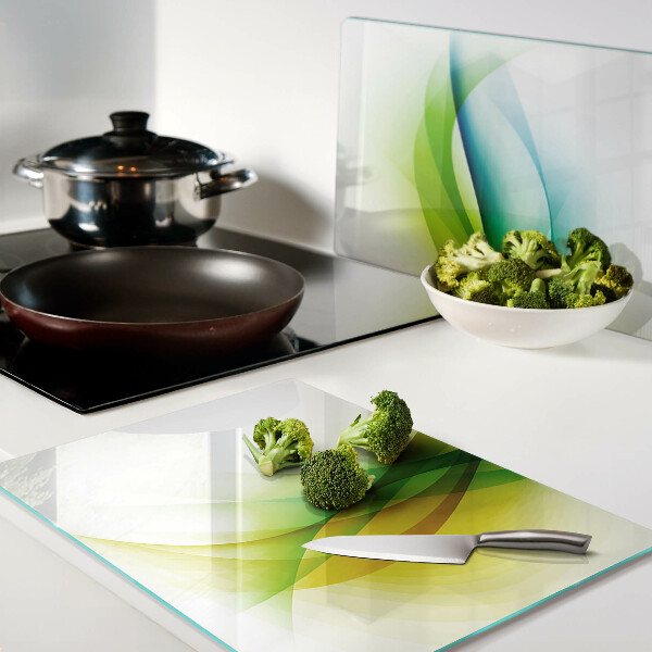 Tabla de cortar Ondas de color abstractas