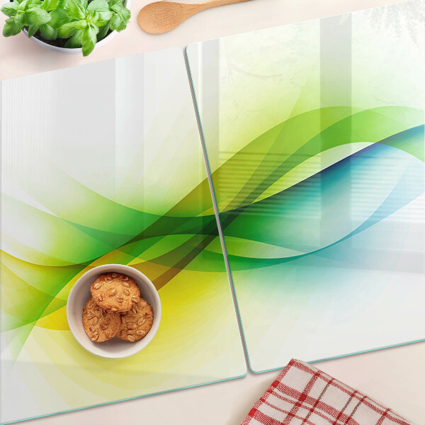 Tabla de cortar Ondas de color abstractas